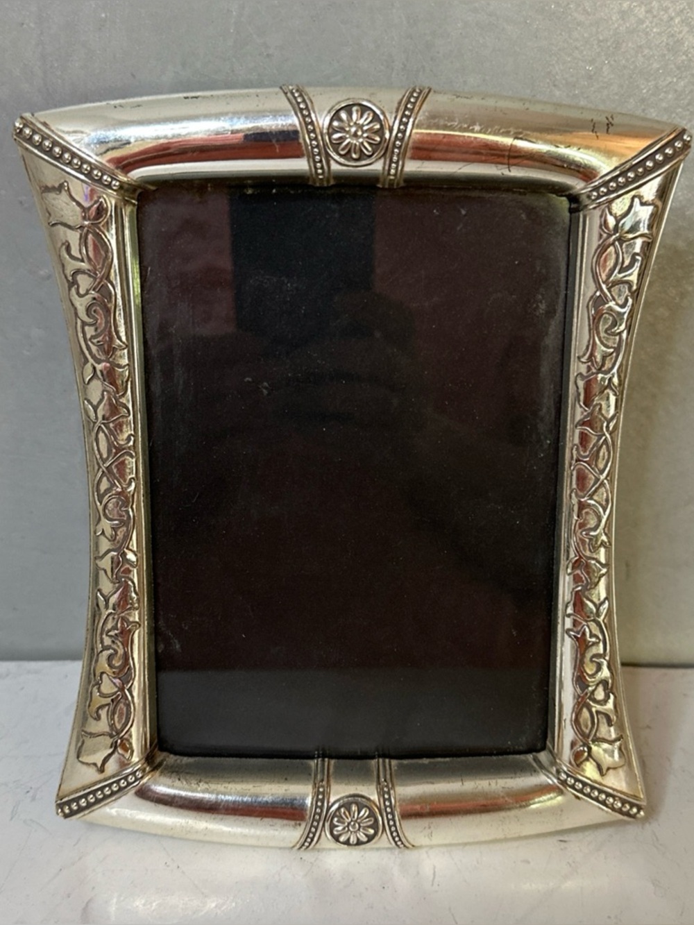 VINTAGE ORNATE SILVER FRAME BURNES OF BOSTON FITS 5X7
